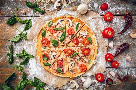 Italian Pizza Stock Photo Containing Pizza And Ingredients High