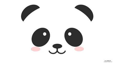 Gambar Cute Panda Head Clipart Free 4 Wikiclipart 2 Gambar Animasi Di