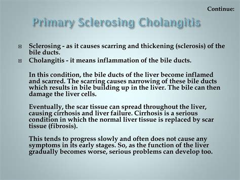 Ppt Primary Sclerosing Cholangitis Causes Symptoms Daignosis