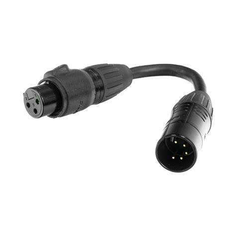 Dmx 3 Pin F To 5 Pin M Ip65 Dmx Adapter Light Cables Cables