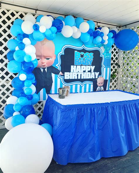 Cartoon Baby Boss Theme Birthday Party Decorations Born Leader Boss