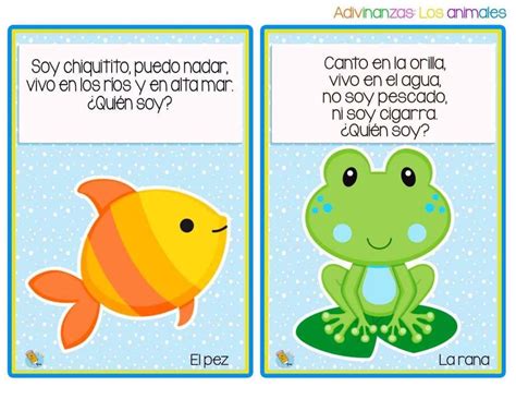 Divertidas Adivinanzas De Animales Imagenes Educativas Spanish Basics