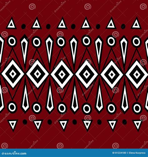 Ethnic Abstract Bright Pattern Background Stock Vector Illustration