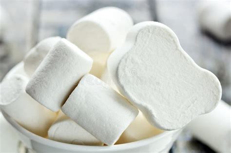 White Marshmallow Stock Image Image Of Marshmallow Confectionery
