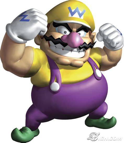 Wario Flexing His Muscles Found At Ign Website