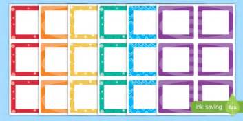 👉 Multicolour Square Peg Labels Teacher Made