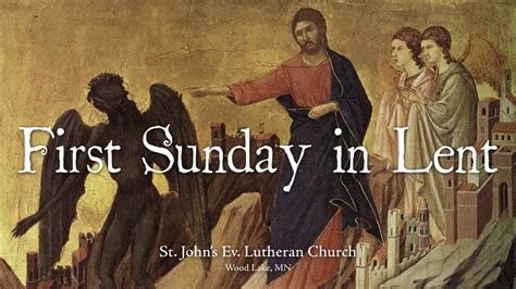 1st Sunday In Lent 2020 Youtube