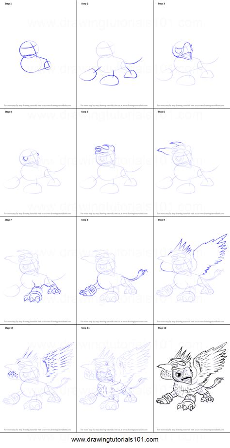 How To Draw Sonic Boom From Skylanders Printable Step By Step Drawing