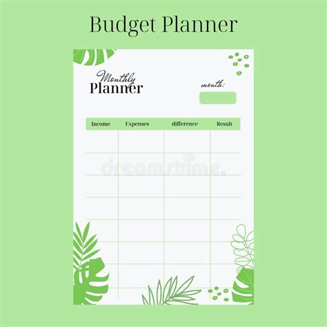 Budget Planner Pages Stock Illustrations 25 Budget Planner Pages
