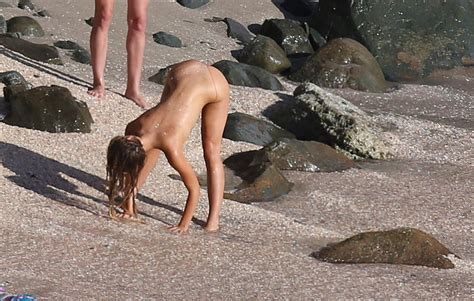 Alexis Ren Nude Topless On The Beach In St Barts
