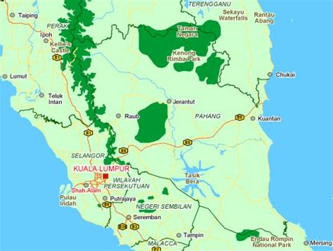 Map Of Malaysia Pahang Maps Of The World