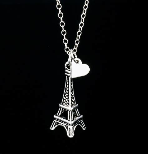 Eiffel Tower Necklace Silver Eiffel Tower Pray For Paris Necklace Paris Love