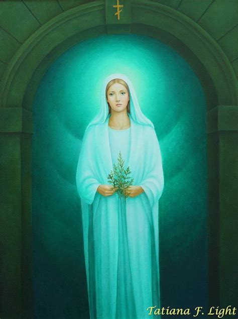 Apparition Of Mother Mary In Chernobul Painter Tatiana F Light