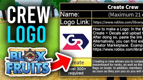 How To Make Crew Logo In Blox Fruits Full Guide Youtube