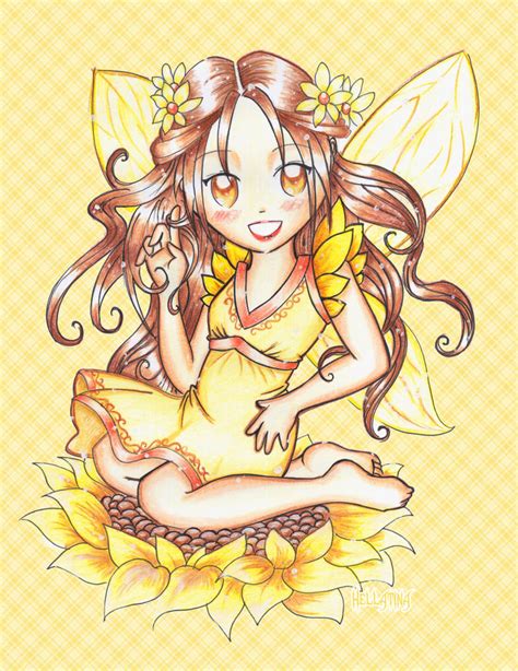 Sunflower Fairy Request By Hellatina On Deviantart