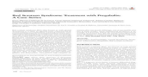 Red Scrotum Syndrome Treatment With Pregabalin A Case Series · Out In The Presence Of Tinea