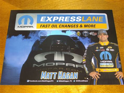 2016 Matt Hagan Mopar Express Lane Funny Car Nhra Postcard Ebay