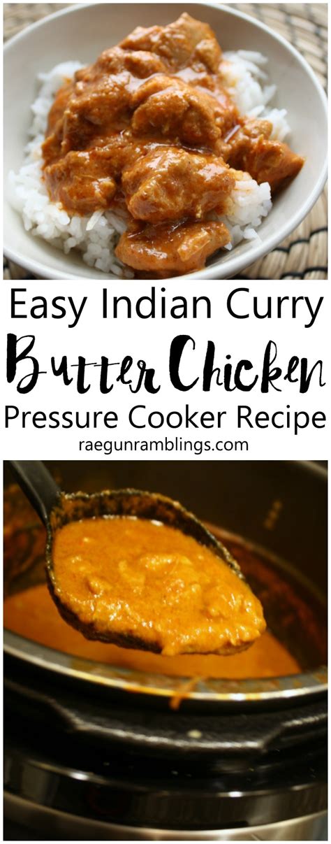 Cook the chicken for 3 minutes, then pour in the crushed tomatoes. Pressure Cooker Indian Butter Chicken Recipe - Rae Gun ...