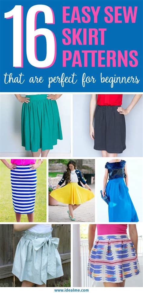 16 Easy Sew Skirt Patterns For Beginner Sewers Ideal Me
