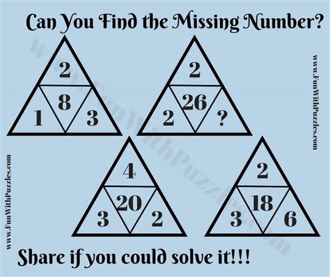 Picture Math Puzzle For Kids And Answer Triangle Fun Math