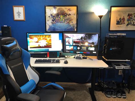 My Updated Battle Station For Gaming Console Gaming Work And