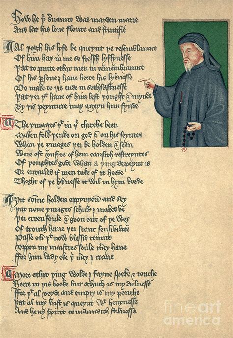 Geoffrey Chaucer Photograph By Photo Researchers Fine Art America
