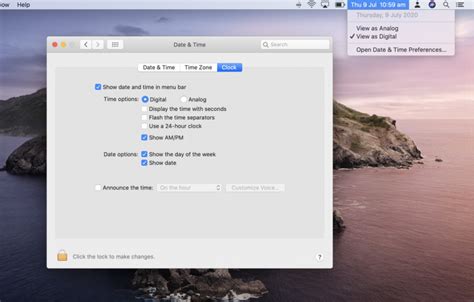 Power Up The Date And Time In The Macos Menu Bar The Mac Security Blog