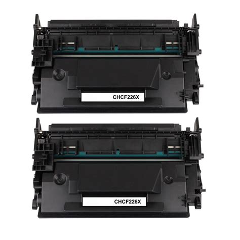 Compatible Hp 26x Cf226x Black Toner Cartridge High Yield 2 Pack