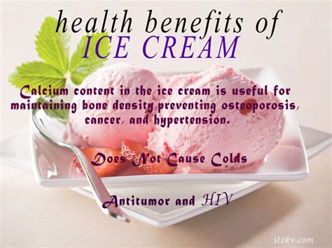 Health Benefits Of Ice Cream Organic Recipes Health Bone Density