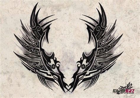 Wings Tribal Tattoo Nodalukaa