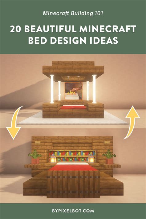20 Beautiful Minecraft Bed Design Ideas Double Bed Edition — Bypixelbot