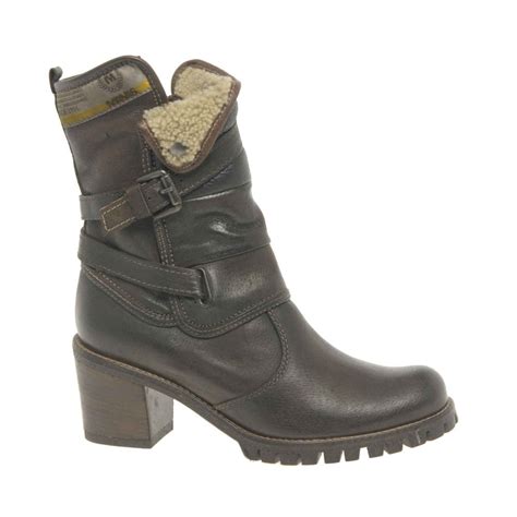Manas Rockface Ladies Brown Leather Boots Charles Clinkard