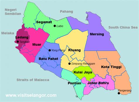 Johor Bahru District Map