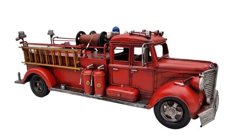 Scale Model Of A Fire Truck 20 Inches Vintage Style Fire Truck