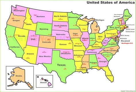 Printable Usa Map With States And Timezones Printable Maps
