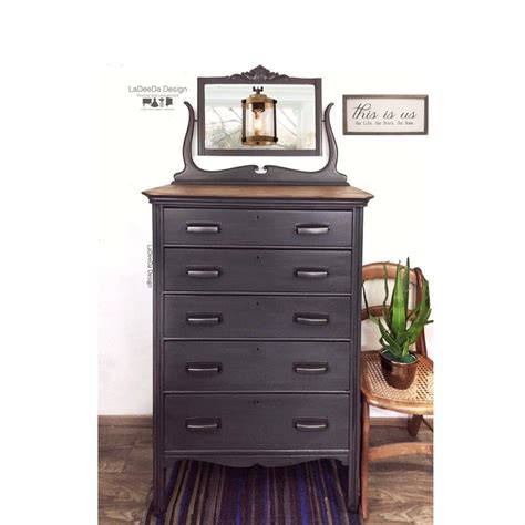 Grey Wood Dresser With Mirror References Prestastyle