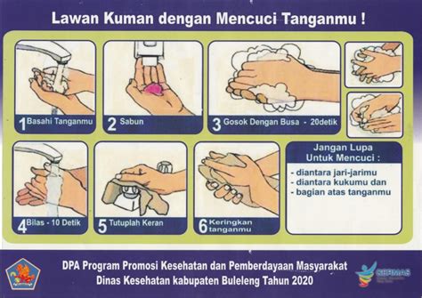 Langkah Cuci Tangan Pakai Sabun Website Desa Tajun