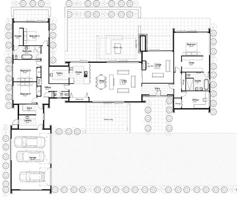 The Floor Plan For This Modern House
