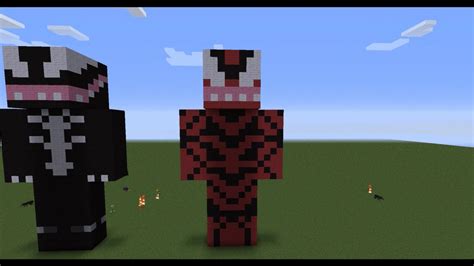 Minecraft Tutorial How To Make A Carnage Statue Part 2 Youtube