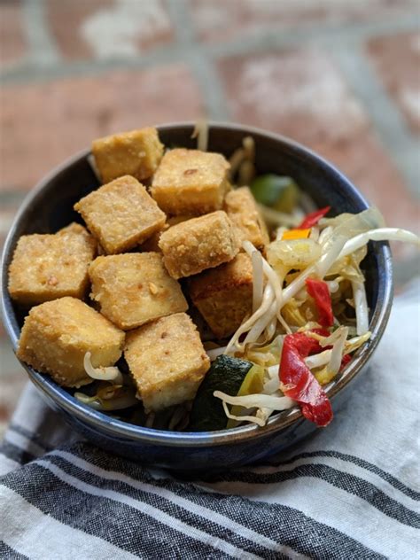 Perfect Crispy Baked Tofu Vegan Gluten Free Sheet Pan Meal