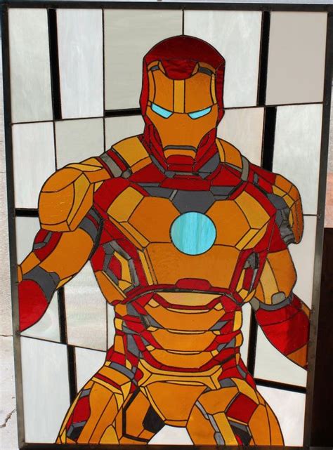 Iron Man Stained Glass The Iron Man 3 Xlvii Armor Shines As Stained