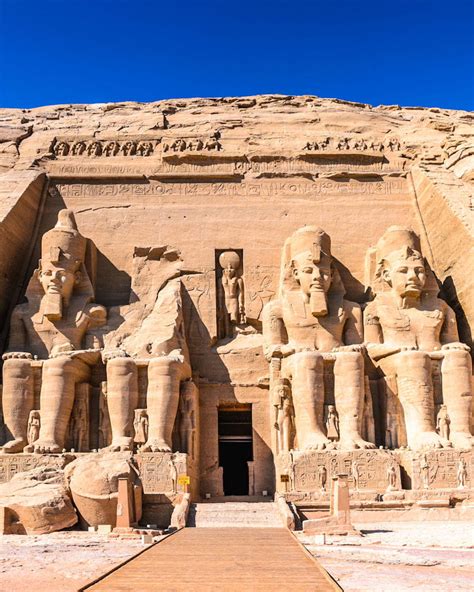 Les Temples Dabou Simbel En Egypte