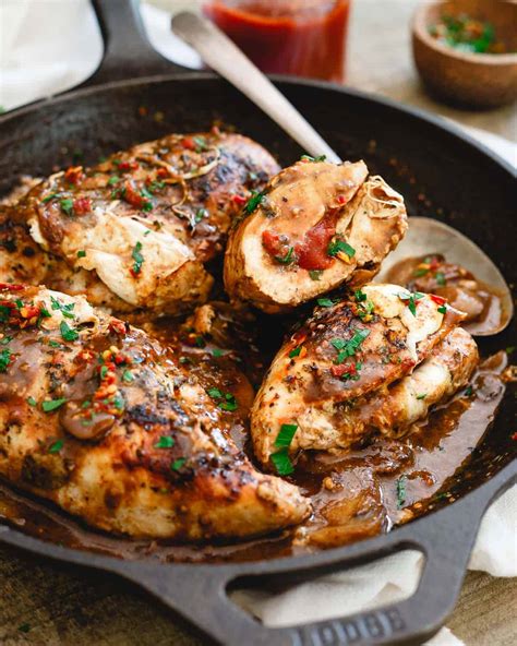 Roast chicken with mixed mushroom stuffing. Stuffed Chicken Marsala - Chicken Marsala Stuffed with ...