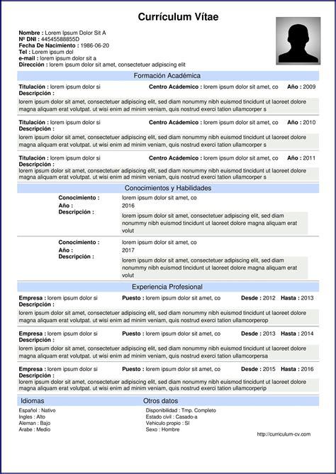Cómo hacer un currículum en 5 pasos. Curriculum Vitae Hacer Online - Modelo de Curriculum Vitae