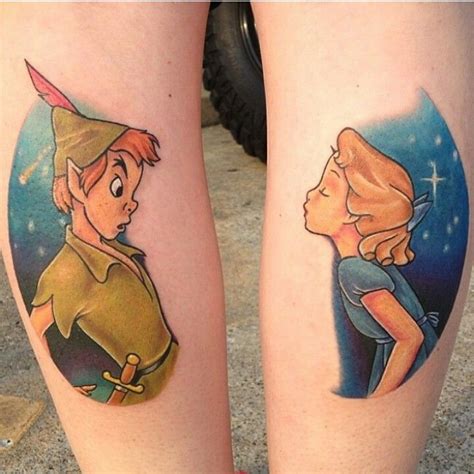Peter And Wendy Tattoo Disney Couple Tattoos Peter Pan Tattoo