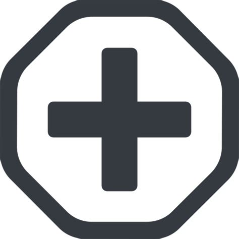 Plus solid icon by Friconix (fi-owluxl-plus-solid) line,octagon,plus,add,new,medical,plus-solid ...