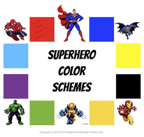 Superhero Color Palette