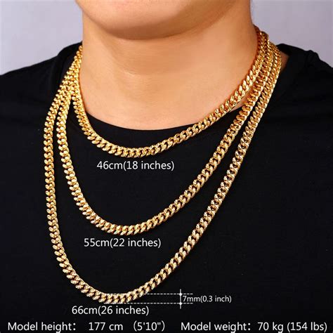 U7 Layered Curb Link Chain Necklace Bracelet Set 18k Real Goldrose