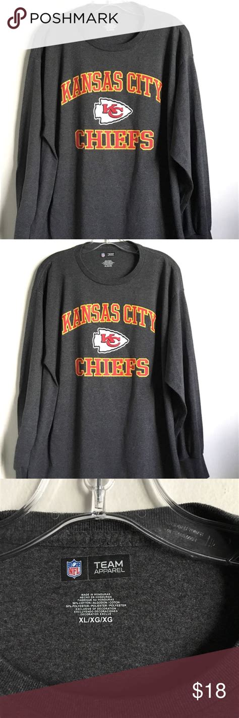 Show that you're the biggest chiefs fan around with any of the gear, merchandise and apparel you could be looking for from the kansas city chiefs store here at academy.com. Kansas City Chiefs NFL Shirt XL Long Football | Nfl shirts ...