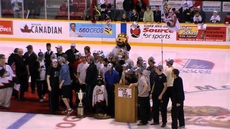Owen Sound Attack Back Home After Winning The Ohl Championship Youtube